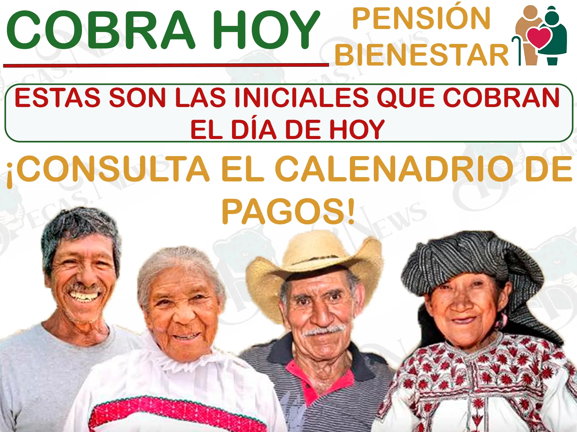 ¡Felicidades! Estos son los abuelitos que les corresponde cobrar su depósito de $ 6,000 pesos el día de hoy