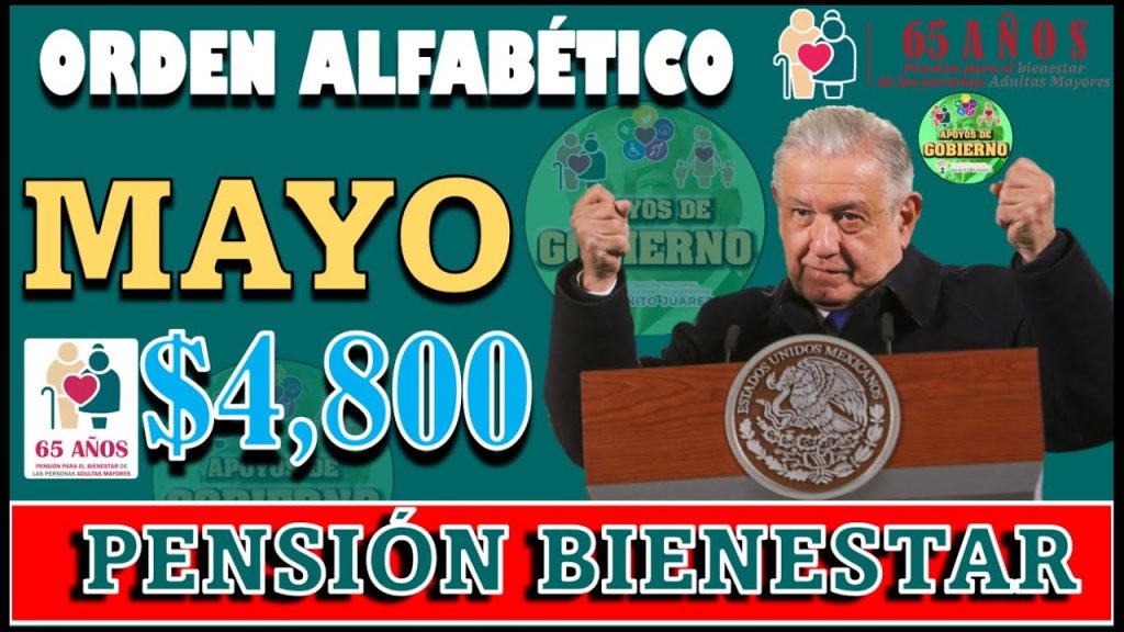 😨¡MEDIANTE ORDEN ALFABÉTICO! 😨 Recibirás pagos de tu pensión en estas FECHAS: Pensión Bienestar 2023