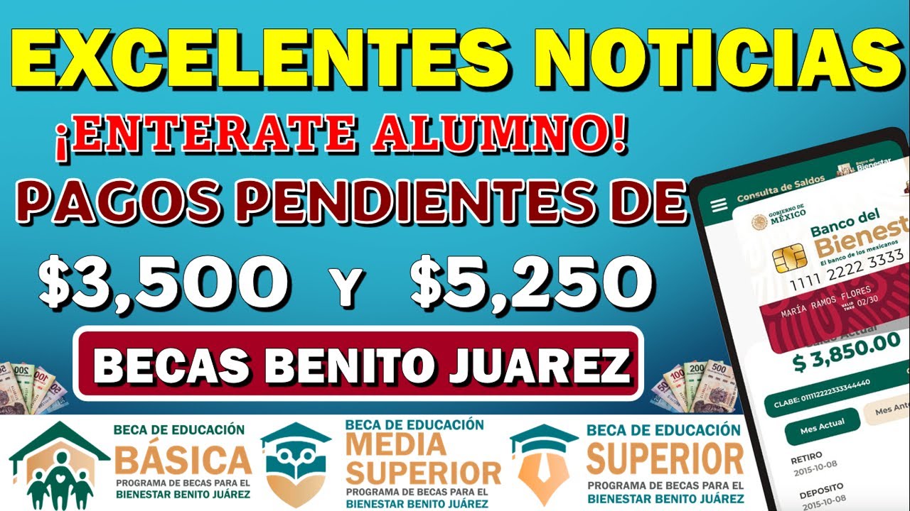 🤑🤯💸¡EXCELENTES NOTICIAS ALUMNOS BECARIOS!🤑🤯💸 ENTREGA DE PAGOS DE BECAS DE HASTA $5,250 🔊¡POR ESTO!🔊