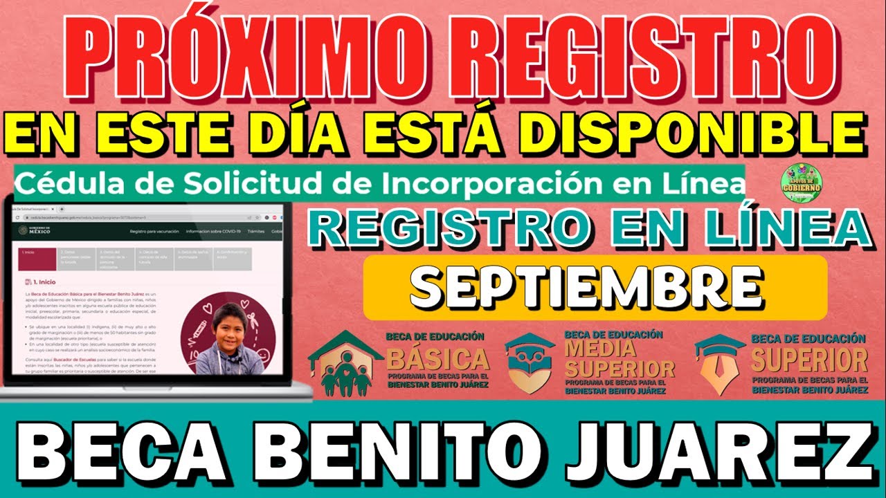 🕐¡CUENTA EL TIEMPO!🕐 EN ESTA FECHA PODRÁS REGISTRARTE A LA BECA BENITO JUÁREZ 2023-2024 ¡ENTÉRATE!🔊