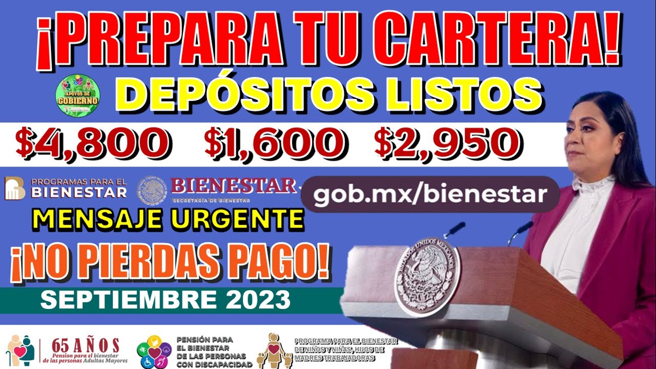 🤑💲¡PREPARA TU CARTERA!💲🤑 DEPÓSITOS LISTOS PARA SEPTIEMBRE ¡ESTO ES TODO LO QUE TIENES QUE SABER! 🔊😱