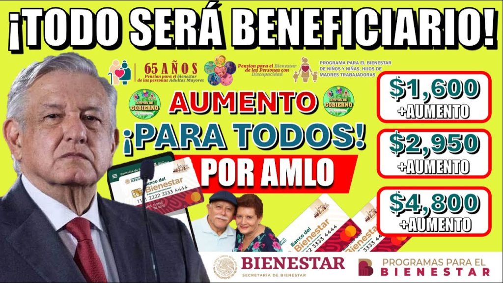 🔴🤑¡TODOS LOS PROGRAMAS DEL BIENESTAR TENDRÁN AUMENTO!🤑🔴 VA SER PARA TODOS ¿CUÁNDO SERÁ? CONSULTA