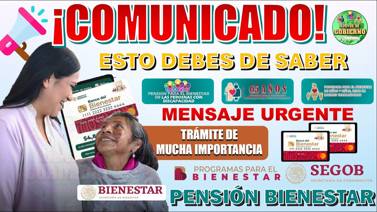 🚨🔴¡COMUNICADO DE LA SECRETARIA!🚨🔴 TRÁMITE DE MUCHA IMPORTANCIA BENEFICIARIO 🔊¡URGENTE QUE SEPAS!🔊