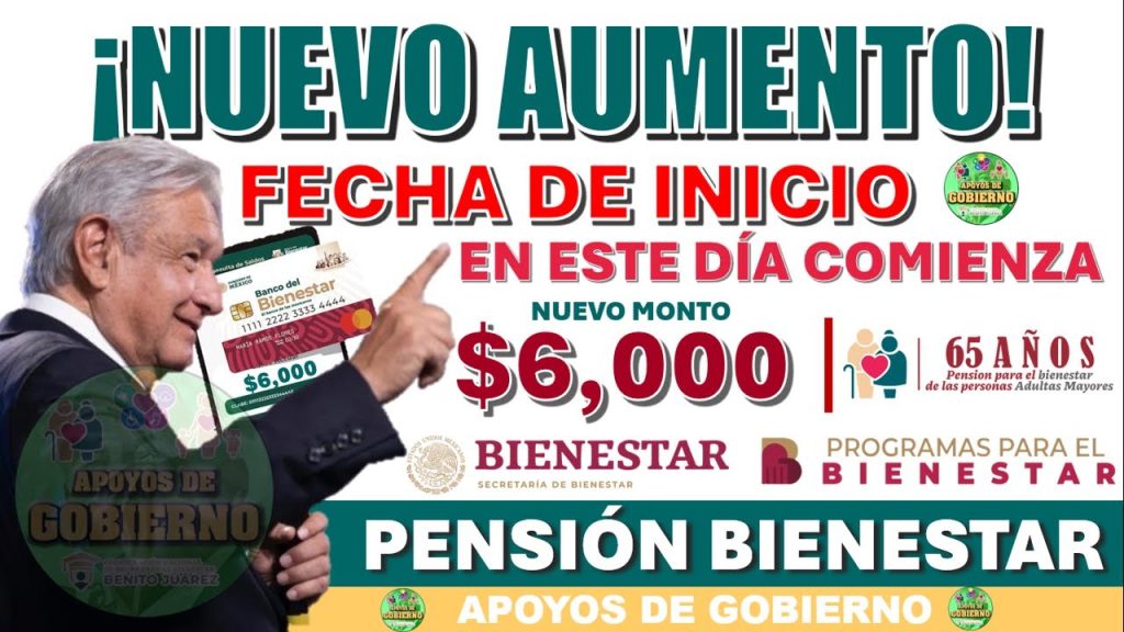 🔴¡EN ESTE DÍA COMIENZA!🔴 DÍA PARA EL INICIO DEL NUEVO AUMENTO A LOS ADULTOS MAYORES ¡TENDRÁN $6000!