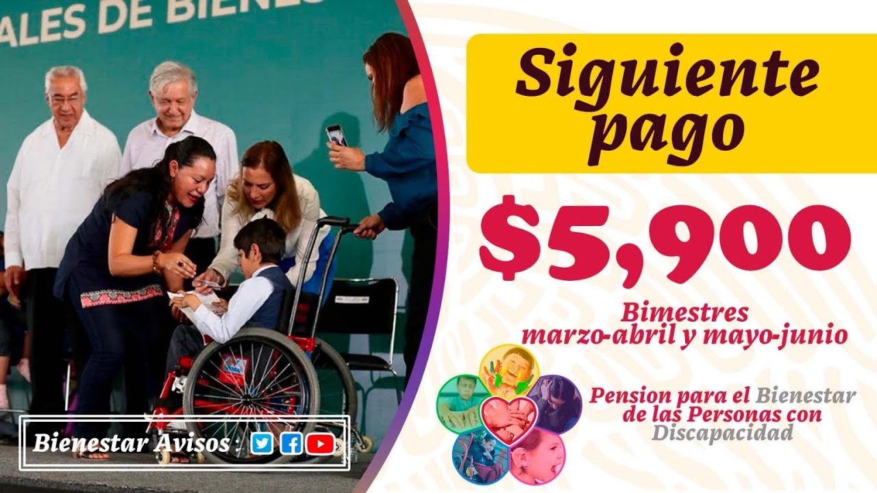 🚨 COBRA $5 mil 900 pesos? 🛑 En el siguiente pago Pensión Bienestar a Personas con Discapacidad 2023