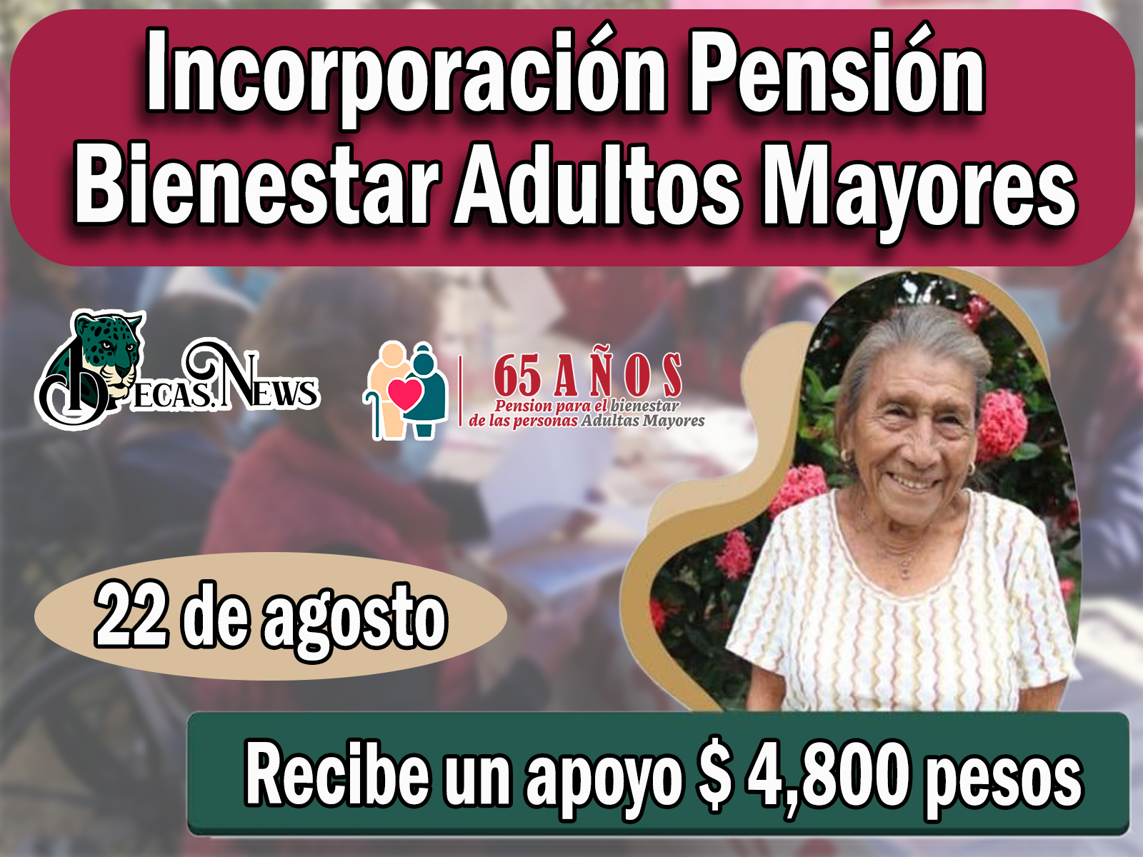 Pensión Bienestar: Nuevos adultos mayores que podrán hacer el proceso de incorporación el 22 de agosto 