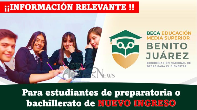 INFORMACIÓN RELEVANTE para estudiantes de preparatoria o bachillerato de NUEVO INGRESO