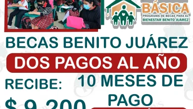Beneficiarios que recibirán $ 9,200 pesos en el año: Beca Benito Juárez 2024