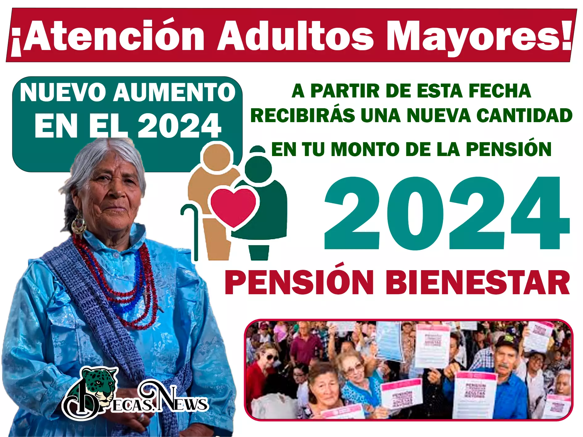 Conoce el nuevo aumento que verás reflejado en tu tarjeta del bienestar en el 2024: Pensión Bienestar