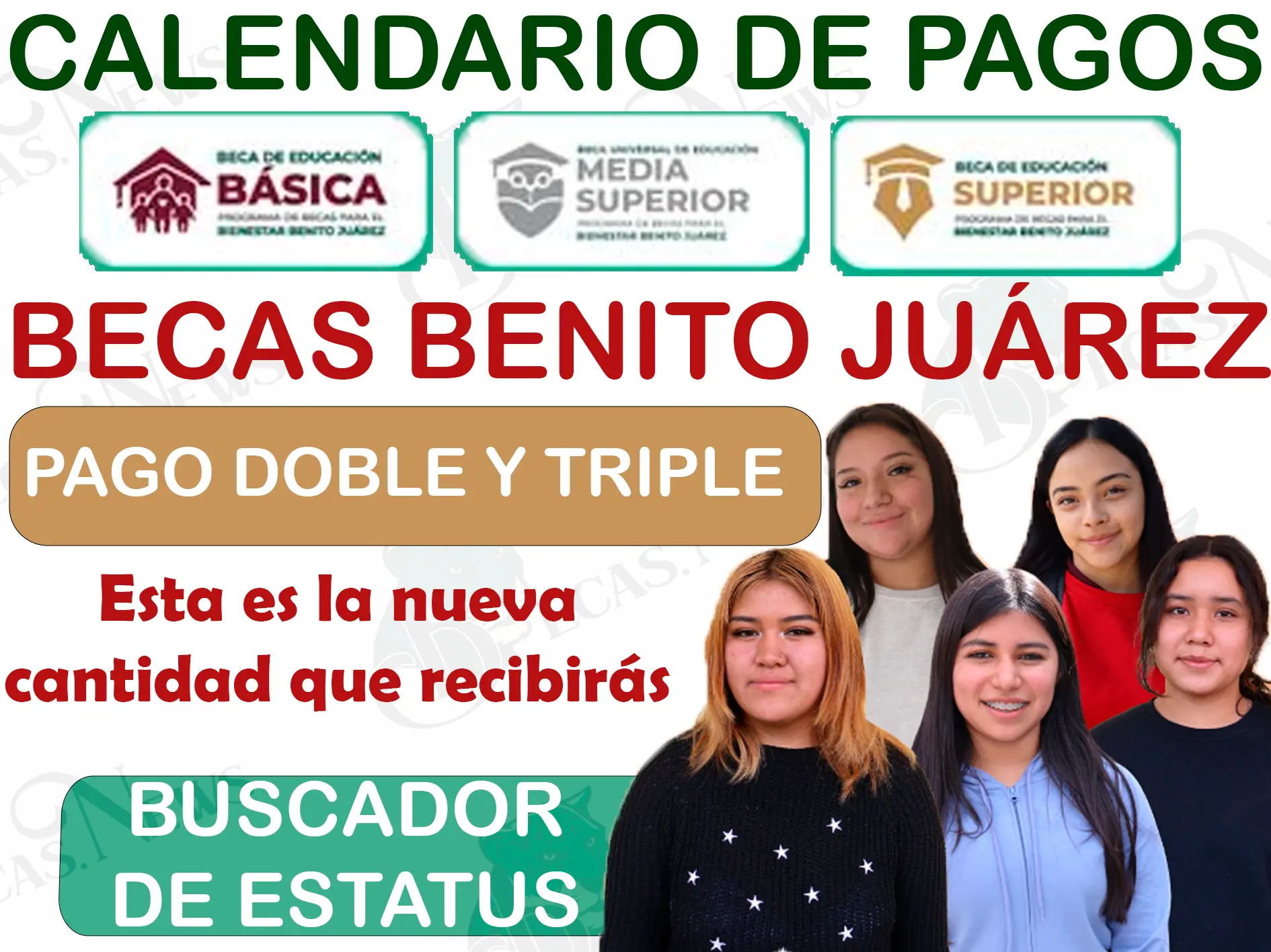 Calendario oficial de pagos: Becas Benito Juárez 2024