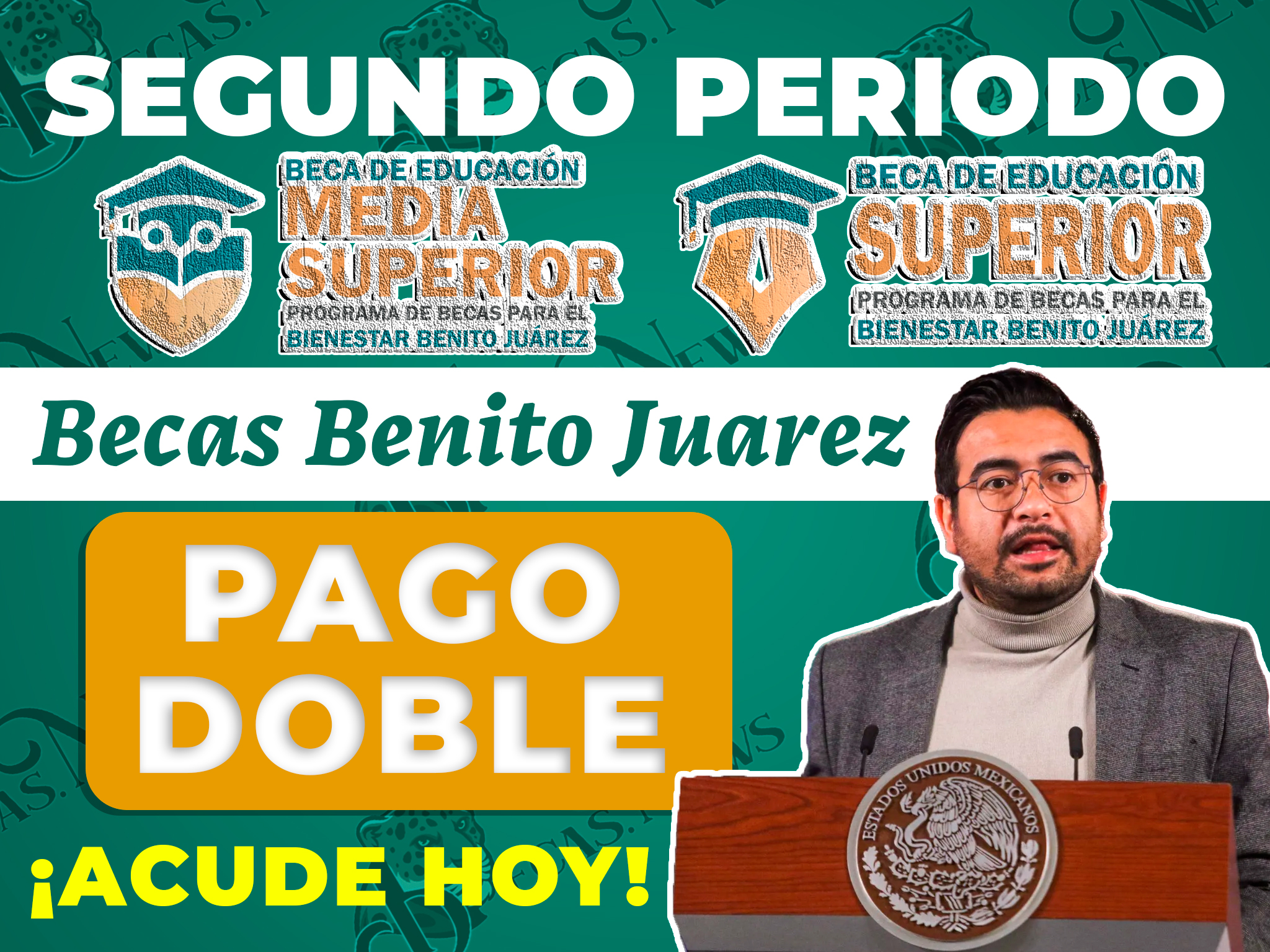 ¡CONFIRMADO!, entrega de PAGOS DOBLES a estos alumnos el día de hoy| Infórmate: Becas Benito Juárez