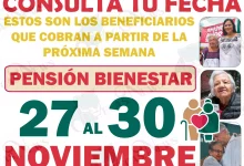 ESTOS SON LOS BENEFICIARIOS QUE COBRAN SUS $ 4,800 PESOS A PARTIR DE LA PRÓXIMA SEMANA