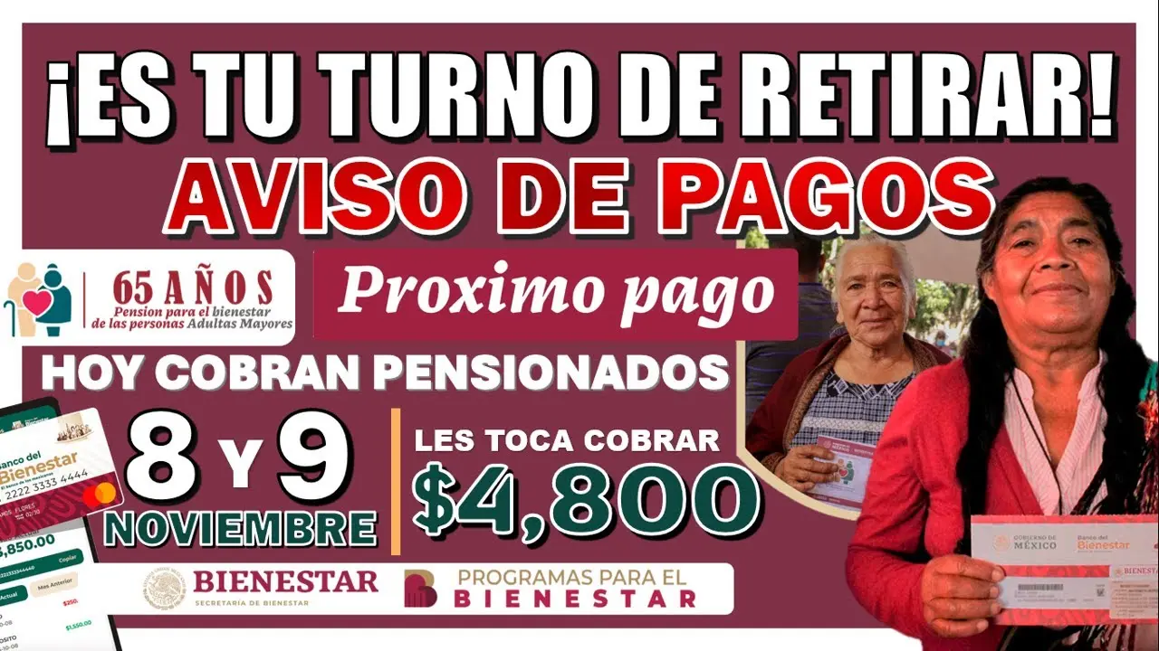 📆🤑 COBRA TU PENSIÓN BIENESTAR ¡DOS DÍAS DE PAGO! ¡TU DÍA LLEGÓ Y ES TU TURNO!📆🤑 ACUDE AHORA MISMO. 