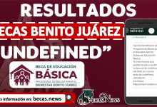 Becas Benito Juárez Estatus UNDEFINED ¿Qué significa esto?