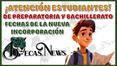 ¡ATENCIÓN ESTUDIANTES DE PREPARATORIA Y BACHILLETARATO!...FECHAS DE LA NUEVA INCORPORACIÓN...¡YA HA SIDO CONFIRMADA!