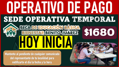 hoy inicia el MEGA OPERATIVO DE PAGOS; Mesas de Atención Becas Benito Juárez nivel básico