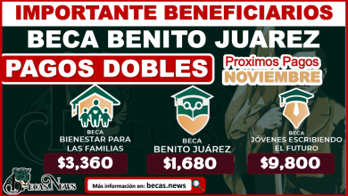 Próximo Deposito Beca Benito Juárez; Educación Básica, Media Superior y Superior ¡PAGO DOBLE!