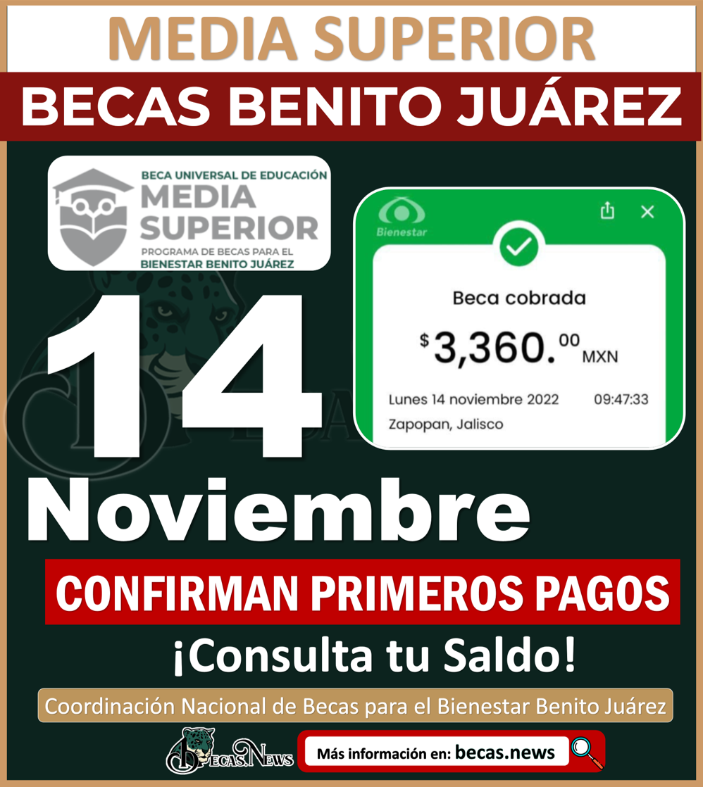 ¡Atención! Becas Benito Juárez Nivel Media Superior Ya inicio el Operativo de Pago