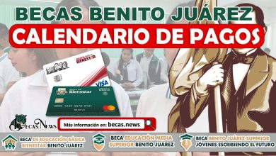 Calendario de Pagos Oficial Becas Benito Juárez 2023 Preescolar, Primaria y Secundaria