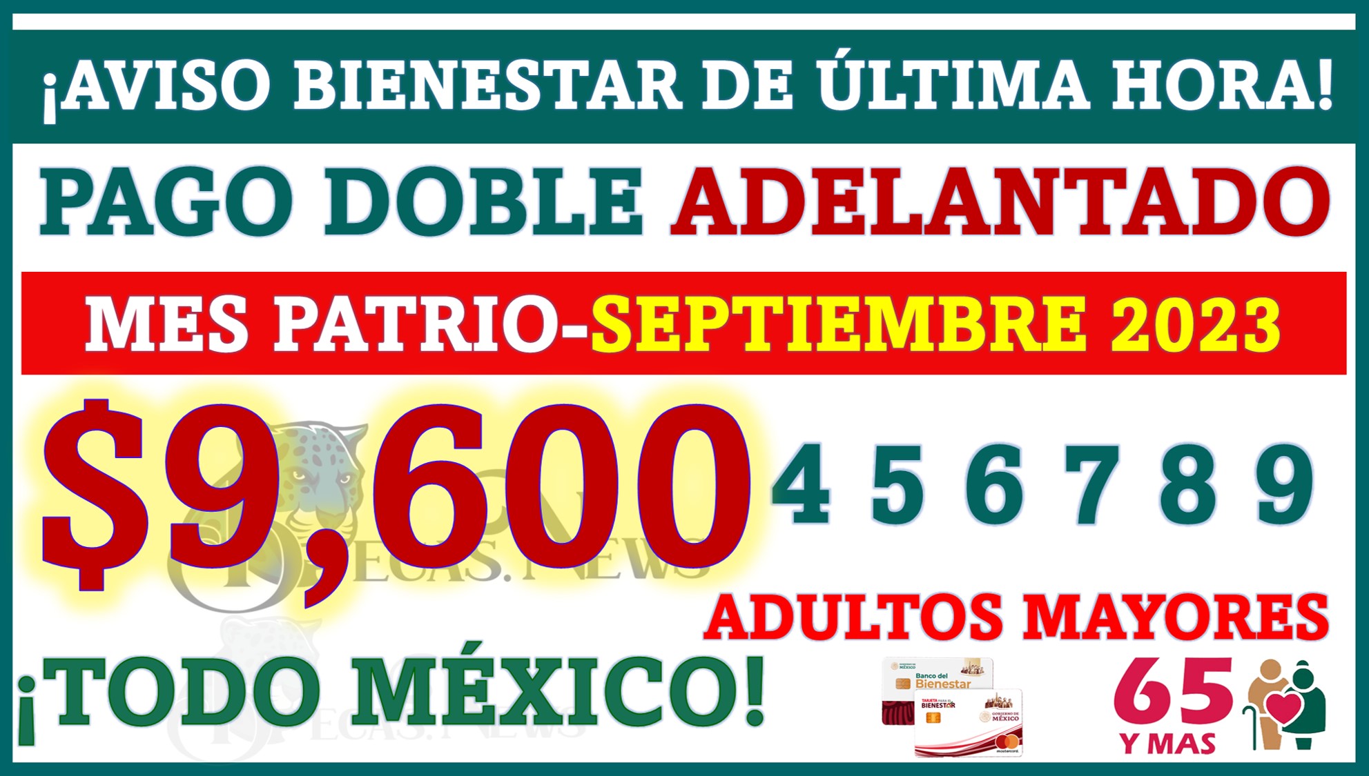 ¡Aviso Bienestar de ÚLTIMA HORA! Se confirma por parte de Ariadna Montiel Reyes PAGO DOBLE de 9 mil 600 pesos en septiembre