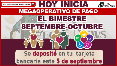 Hoy inicia MEGA OPERATIVO de PAGOS Bienestar Septiembre 2022; Madres Trabajadoras, Adultos Mayores y Personas con Discapacidad.