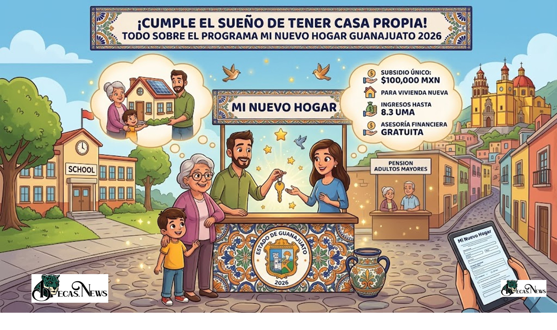 ¡Cumple el sueño de tener casa propia! Todo sobre el programa Mi Nuevo Hogar Guanajuato 2026