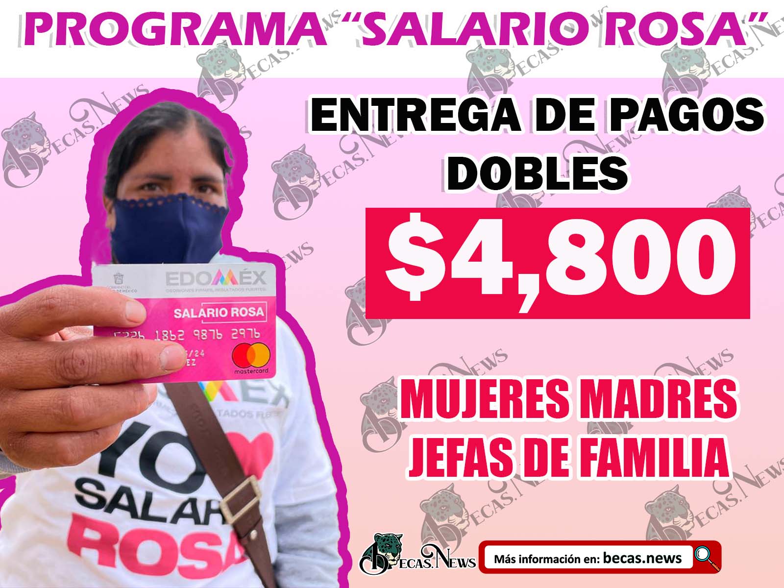¡EXCELENTES NOTICIAS! Habrá entregas Dobles del Salario Rosa para estas Beneficiarias $4,800