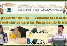 ¡Excelente noticia!… Consulta la Lista de Beneficiarios para las Becas Benito Juárez