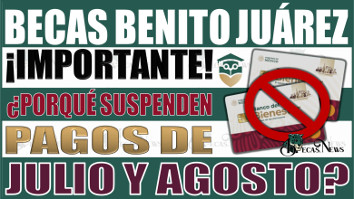 ¡Importante! Suspensión de pagos en julio y agosto para Becas Benito Juárez