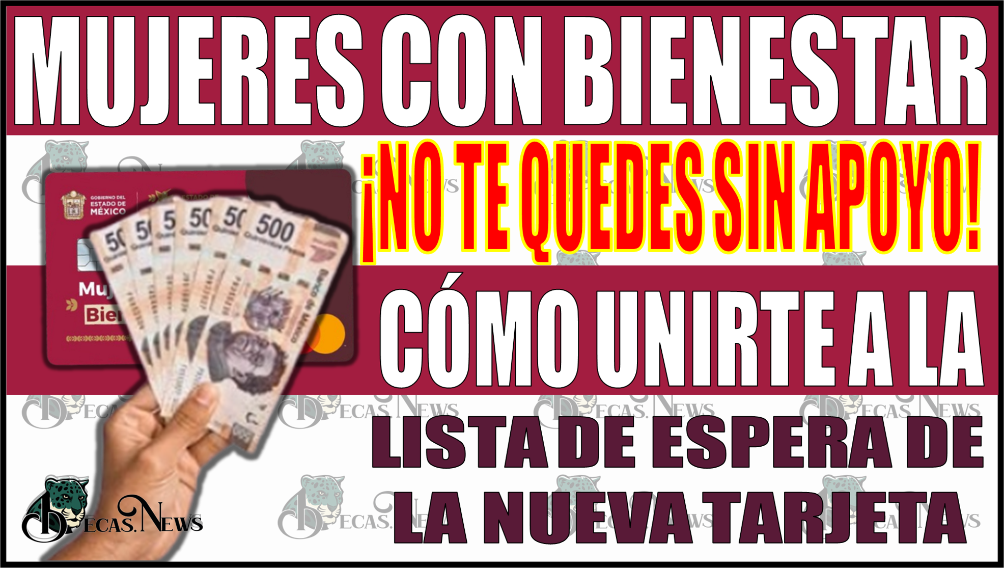 ¡No te quedes sin apoyo! Cómo unirte a la lista de espera para la nueva tarjeta Mujeres con Bienestar Edomex