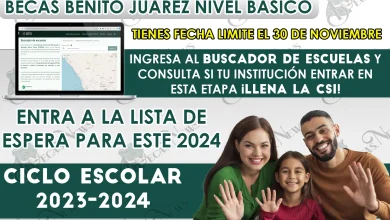 ¡Padres, Aprovechen esta Oportunidad para Obtener una de las Becas Benito Juárez de Nivel Básico!