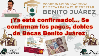 ¡Ya está confirmado!… Se confirman los pagos, dobles de Becas Benito Juárez 