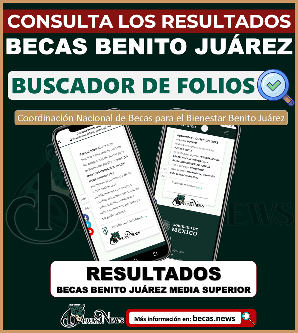 Ya están disponibles los Resultados Becas Benito Juárez 1 mil 680 pesos