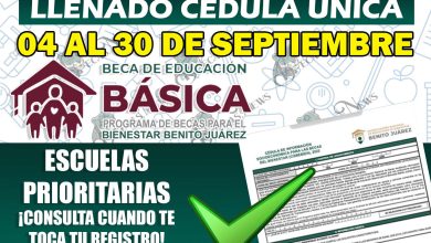 ¡¡Aviso Importante!! Fechas Oficiales Registro Becas Benito Juárez Nivel Básico: Aplicación Cédula Única
