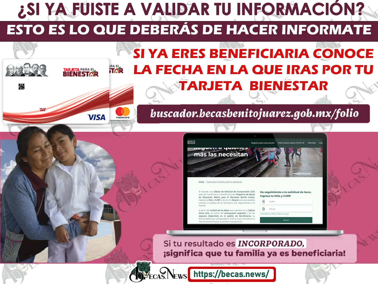 ¡¡EXCELENTES NOTICIAS!! En esta fecha podrás consultar si tu familia ya es beneficiaria de las Becas Benito Juárez Nivel Básico