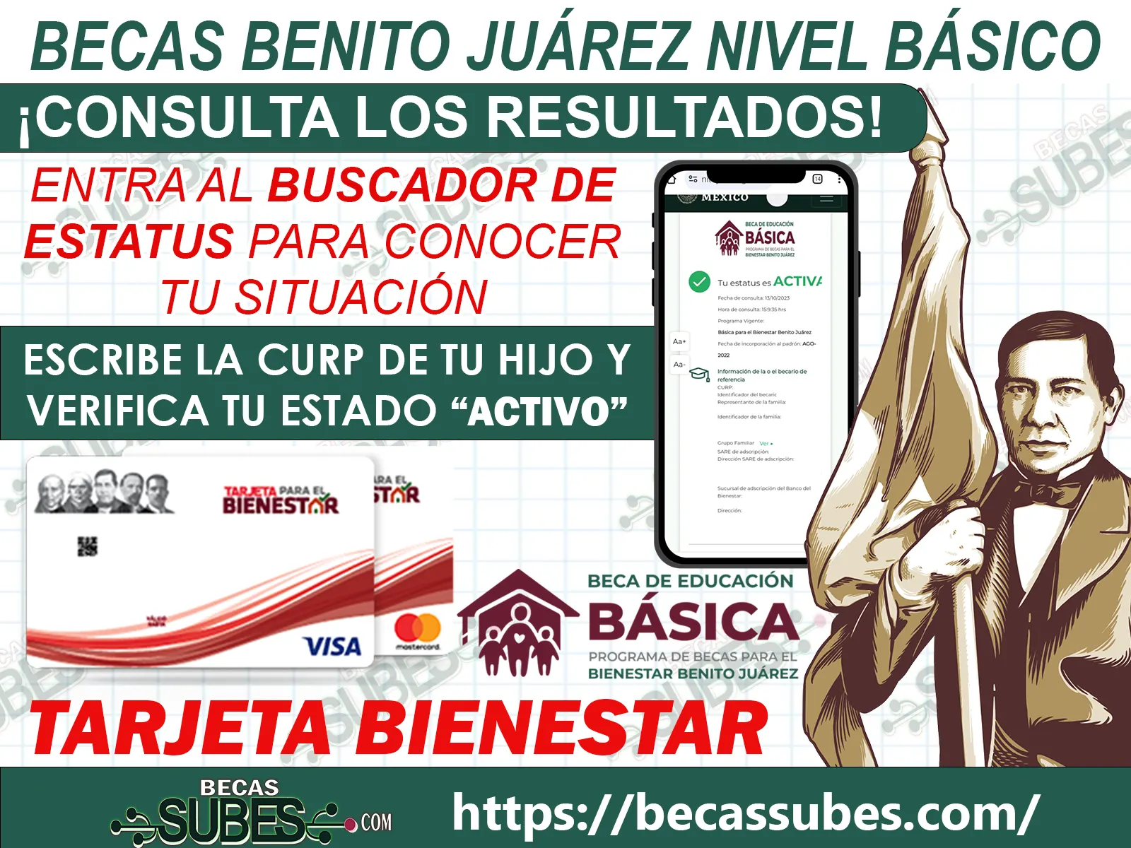 ¡¡Excelentes Noticias!! Si te aplicaron la Cédula Única ¡Ya puedes consultar los Resultados! Becas Benito Juárez Nivel Básico